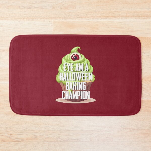 Item preview, EYE…Halloween Baking Champion! (on Burgundy) designed and sold by PawsitiveMum3.