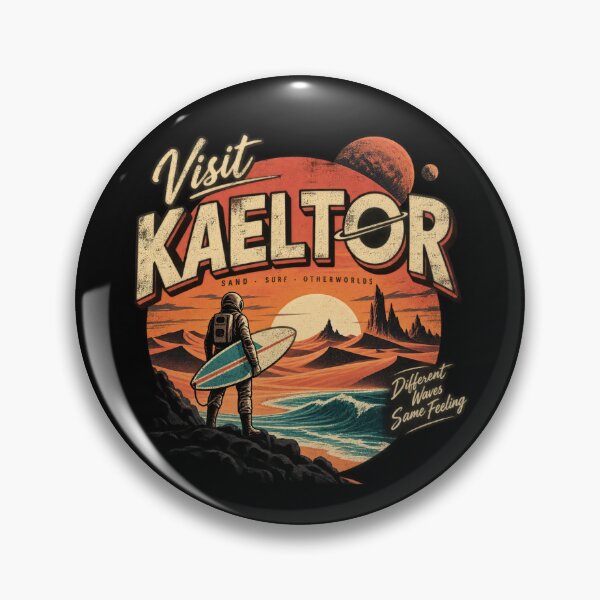 Item preview, Vintage Sci Fi Surf Desert Planet Retro designed and sold by TeeToop1.