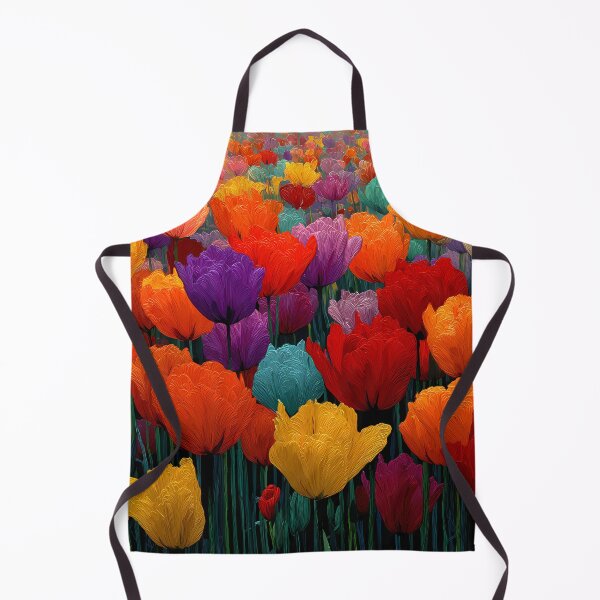 Item preview, Tulips Floral Decor Modern Botanical Wall Painting designed and sold by AutoPopStudio.