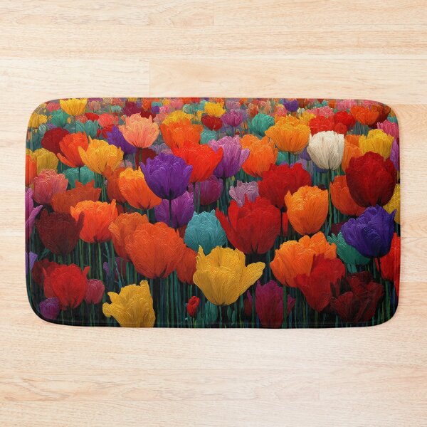 Item preview, Tulips Floral Decor Modern Botanical Wall Painting designed and sold by AutoPopStudio.