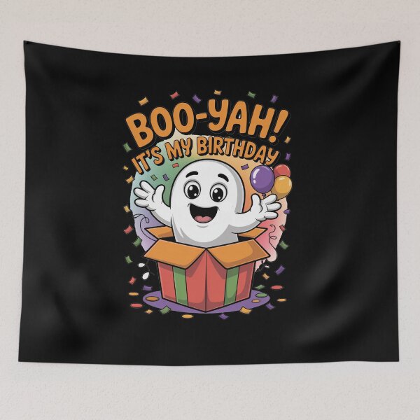 Item preview, Happy Halloween BOOYAH it's My Birthday designed and sold by Greenbaby.