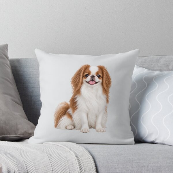 Item preview, Japanese Chin Dog Brown Red White designed and sold by BackgroundND.