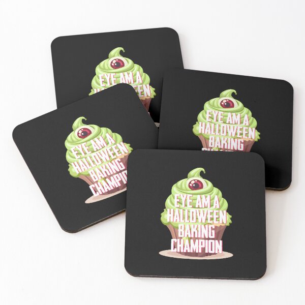 Item preview, EYE Am A Halloween Baking Champion! (on Black) designed and sold by PawsitiveMum3.