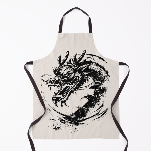 Item preview, Black Chinese Dragon Zodiac Art Print Sticker designed and sold by Pawvia.