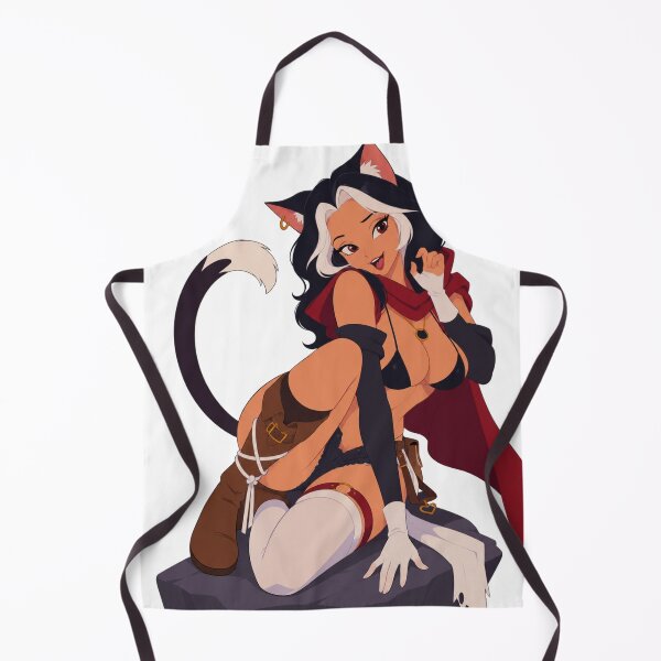 Item preview, Catgirl Pin Up – Vintage Cartoon Fantasy designed and sold by  Hollow Moon Studios..
