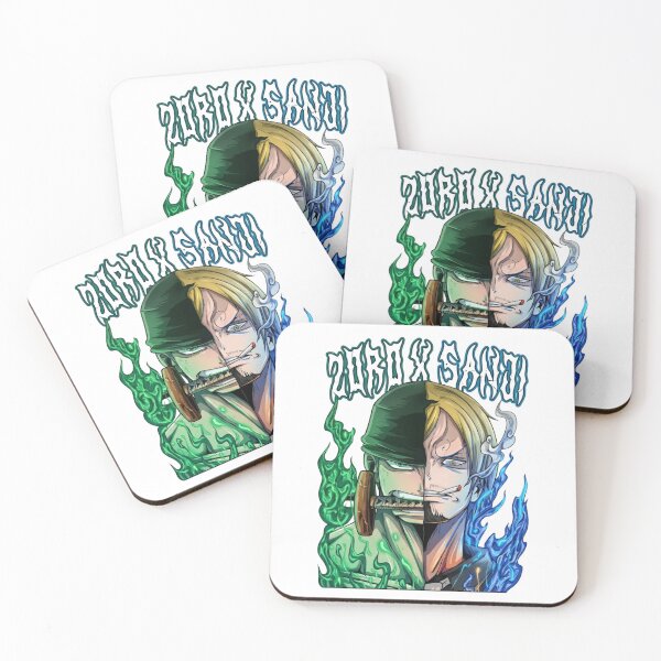 Item preview, Zoro and Sanji Split Face Anime Artwork designed and sold by FreakToons.