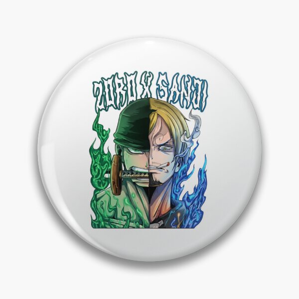 Item preview, Zoro and Sanji Split Face Anime Artwork designed and sold by FreakToons.