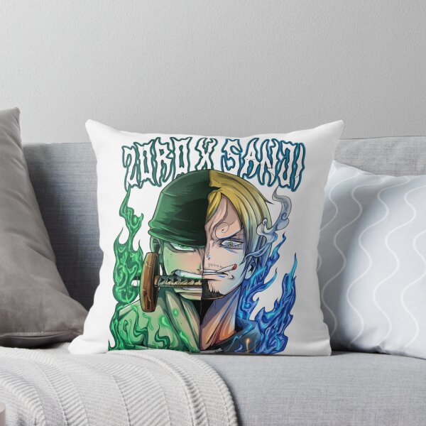 Item preview, Zoro and Sanji Split Face Anime Artwork designed and sold by FreakToons.