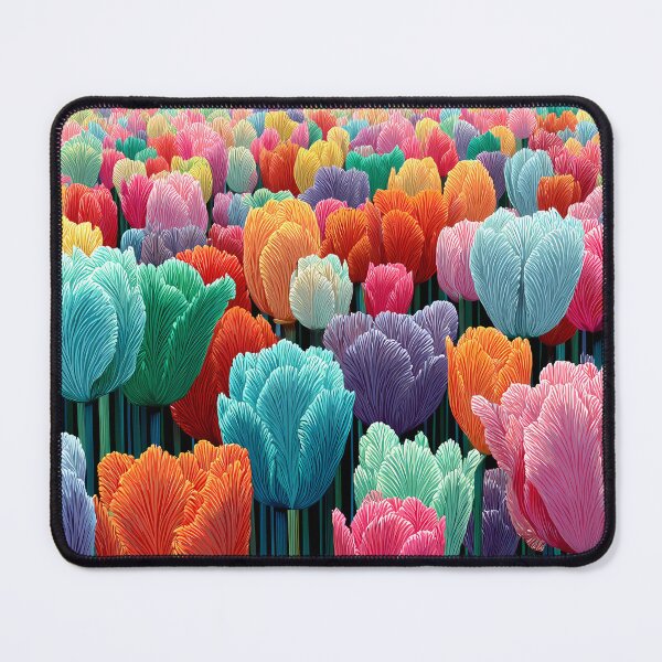 Item preview, Tulips Blossom Artwork Elegant Spring Flower Art designed and sold by AutoPopStudio.