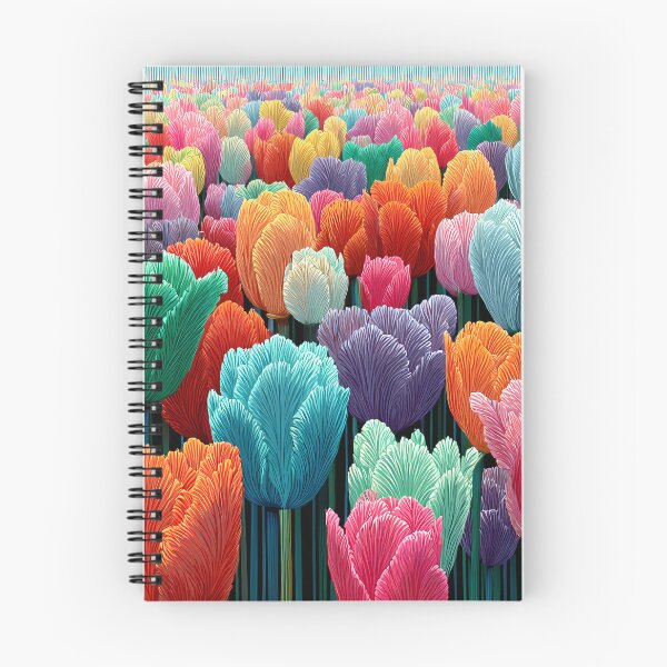 Item preview, Tulips Blossom Artwork Elegant Spring Flower Art designed and sold by AutoPopStudio.