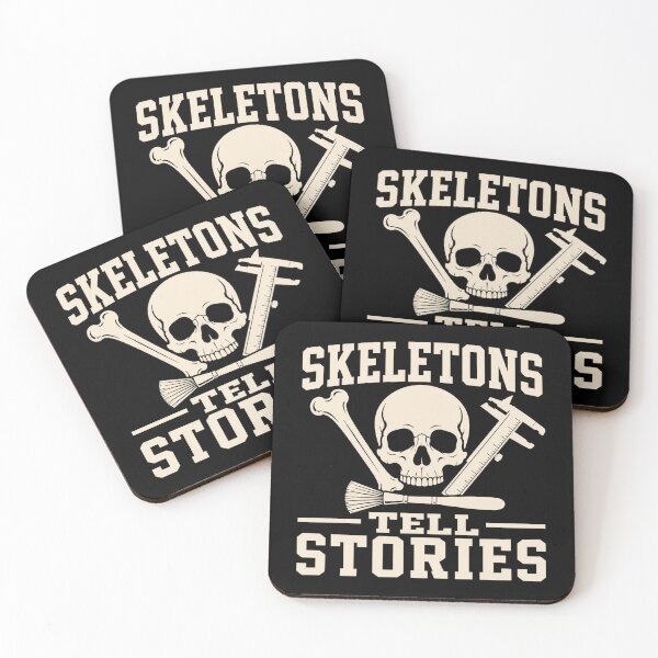 Item preview, Skeletons Tell Stories Forensic Anthropologist Gift designed and sold by DreamLayerStudio.