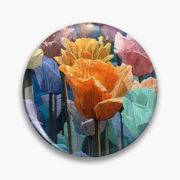 Item preview, Tulips Garden Flowers Artistic Botanical Wall Print designed and sold by AutoPopStudio.