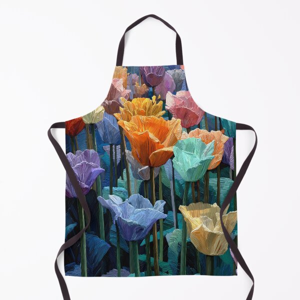 Item preview, Tulips Garden Flowers Artistic Botanical Wall Print designed and sold by AutoPopStudio.