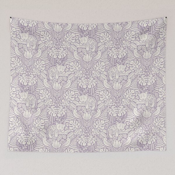 Item preview, The Wild Catnap Club - Baby Leopard Arts and Crafts Quiet Violet designed and sold by miavaldez.
