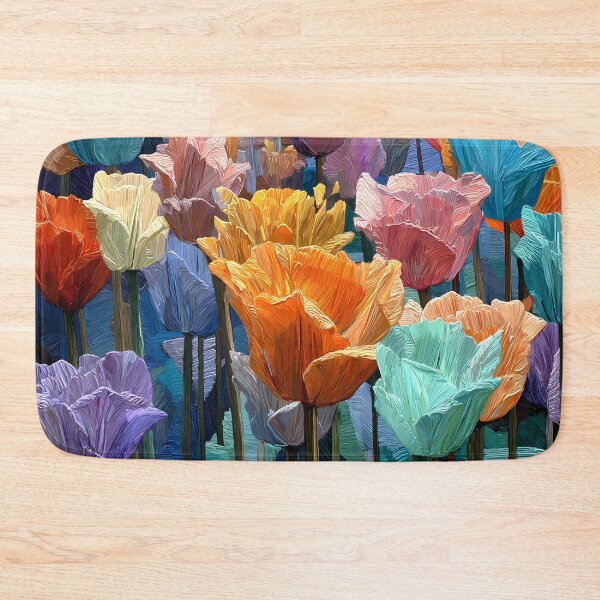 Item preview, Tulips Garden Flowers Artistic Botanical Wall Print designed and sold by AutoPopStudio.
