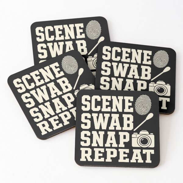 Item preview, Scene Swab Snap Repeat Funny CSI Technician Gift designed and sold by DreamLayerStudio.