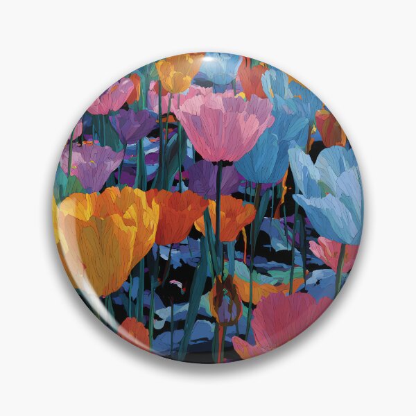 Item preview, Tulips Color Explosion Vibrant Floral Painting designed and sold by AutoPopStudio.