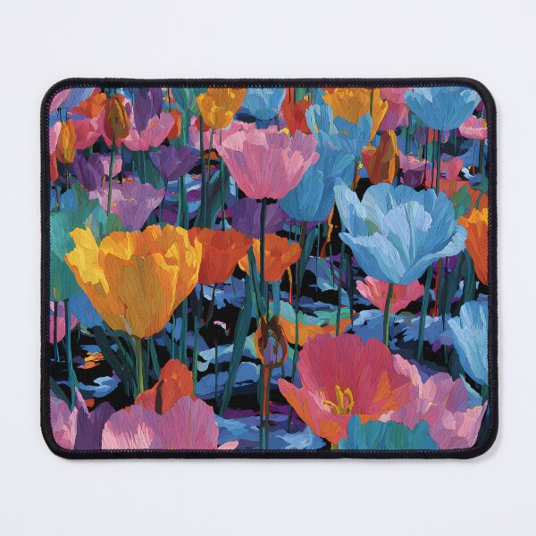 Item preview, Tulips Color Explosion Vibrant Floral Painting designed and sold by AutoPopStudio.