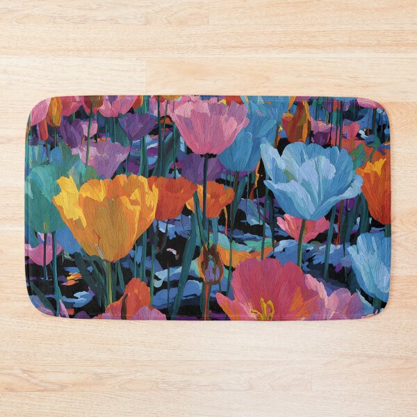 Item preview, Tulips Color Explosion Vibrant Floral Painting designed and sold by AutoPopStudio.