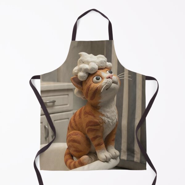 Item preview, Ginger Cat with Foam bubbles designed and sold by PrintsToLove.