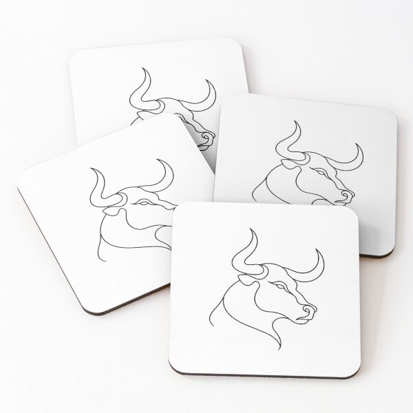 Item preview, Taurus Bull Minimal Line Art designed and sold by LineArtDrawing.
