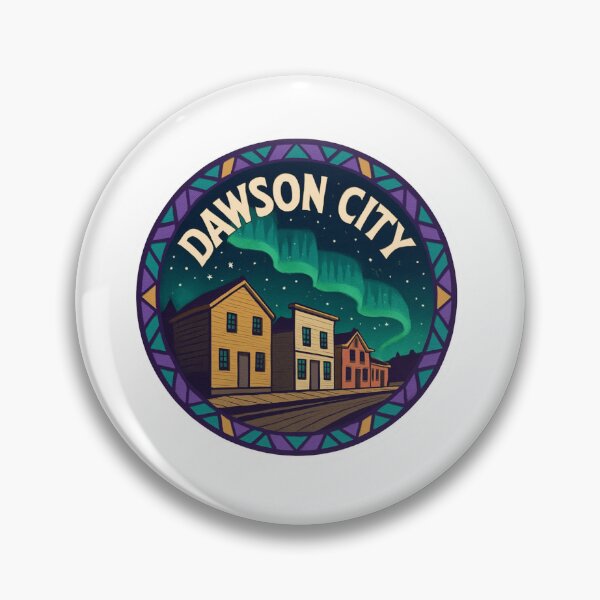 Item preview, Dawson City Northern Lights Sticker Domain tag: Travel designed and sold by Imaginarium of Chaos falcon88 .