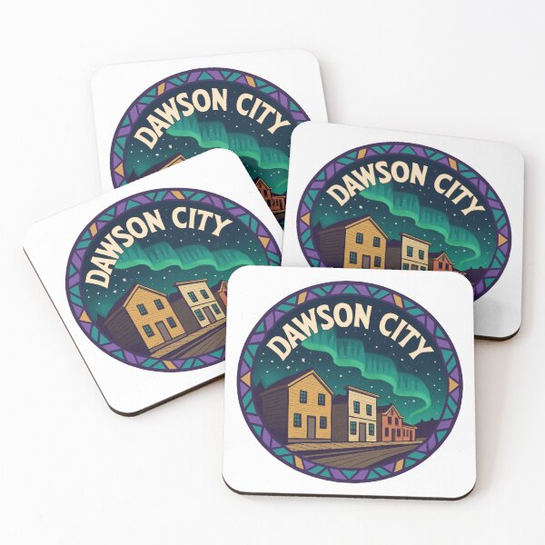 Item preview, Dawson City Northern Lights Sticker Domain tag: Travel designed and sold by Imaginarium of Chaos falcon88 .