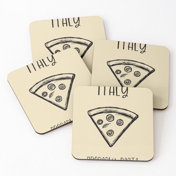 Item preview, Italy Pizza Print – Probably Pasta, Funny Travel Pun Design designed and sold by MarkedArtPrints.