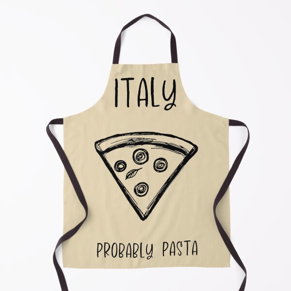 Item preview, Italy Pizza Print – Probably Pasta, Funny Travel Pun Design designed and sold by MarkedArtPrints.