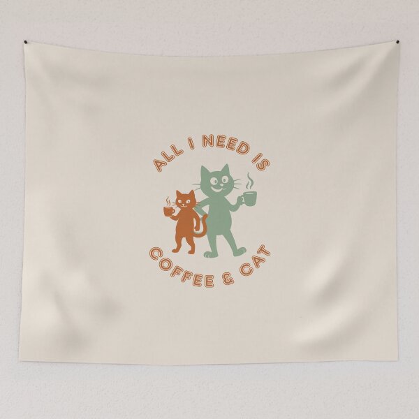 Item preview, All I Need Is Coffee & Cats T-Shirt – Funny Cat Lover & Coffee Lover Graphic Tee designed and sold by BoldMarks.