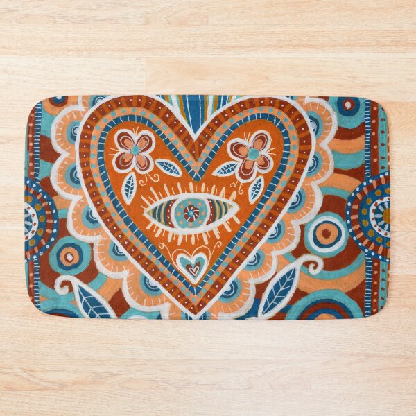 Item preview, Folk Heart Eye Milagro Pattern designed and sold by Fani*.