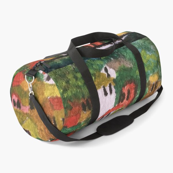 Item preview, Hillside by the Sea – Colorful Village Painting designed and sold by BirdandaBrush.