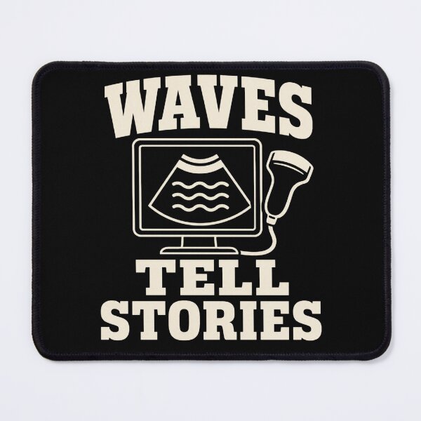 Item preview, Waves Tell Stories Sonographer Diagnostic Ultrasound Gift designed and sold by DreamLayerStudio.