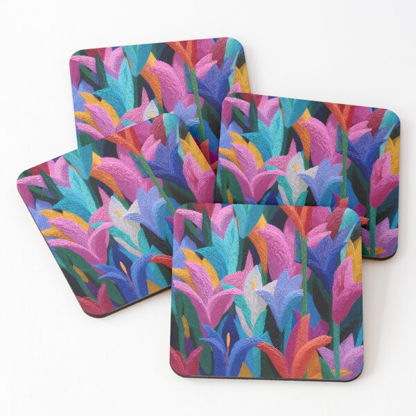Item preview, Tulips Bloom Artwork Cheerful Spring Garden Design designed and sold by AutoPopStudio.