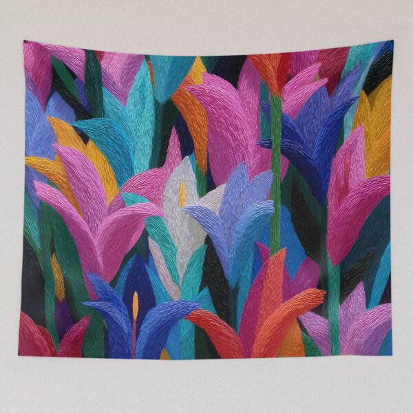 Item preview, Tulips Bloom Artwork Cheerful Spring Garden Design designed and sold by AutoPopStudio.