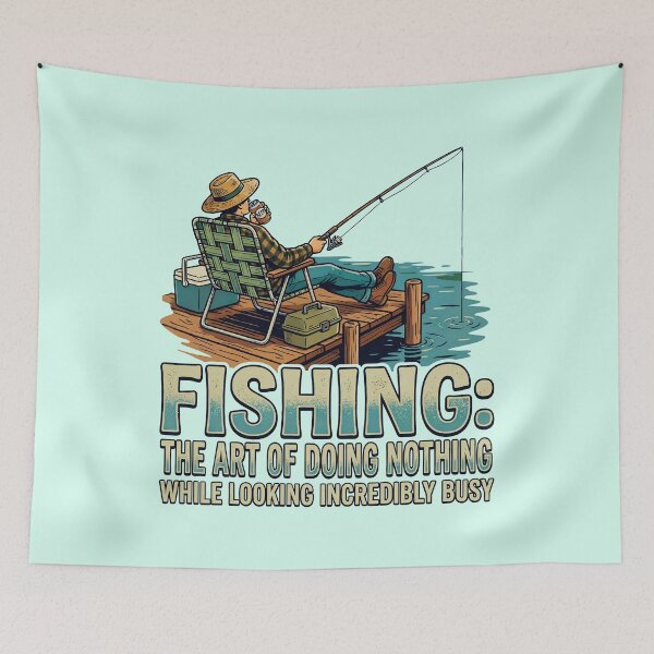 Item preview, Relaxed Fishing on the Dock - The Art Of Doing Nothing designed and sold by ThreadRiotTees.