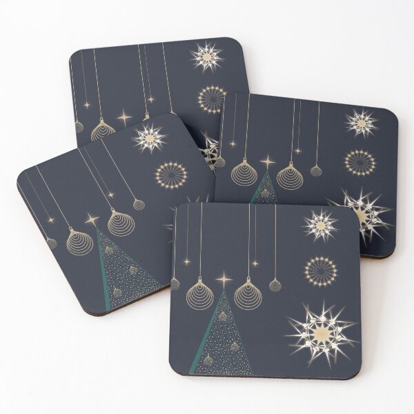 Item preview, Elegant Navy Christmas Ornaments - Holiday Gift designed and sold by photossmirnov.