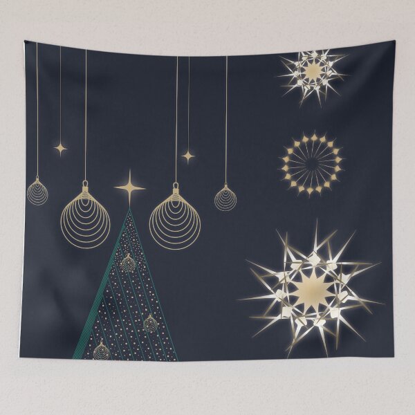 Item preview, Elegant Navy Christmas Ornaments - Holiday Gift designed and sold by photossmirnov.