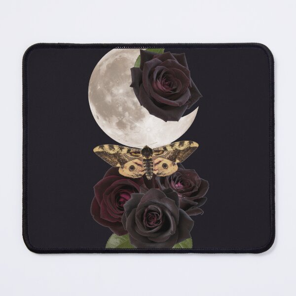 Item preview, Moonlit Black Roses and Moth designed and sold by DukeNiko.