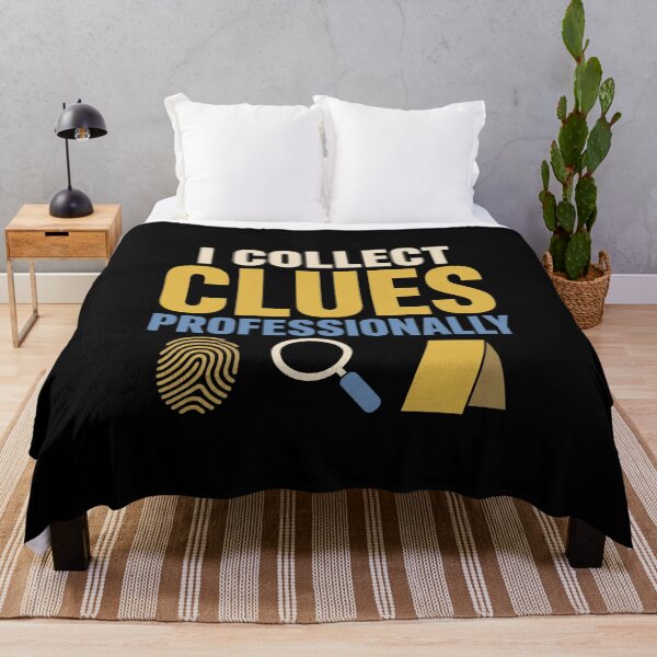 Item preview, I Collect Clues Professionally Funny CSI Technician Gift designed and sold by DreamLayerStudio.