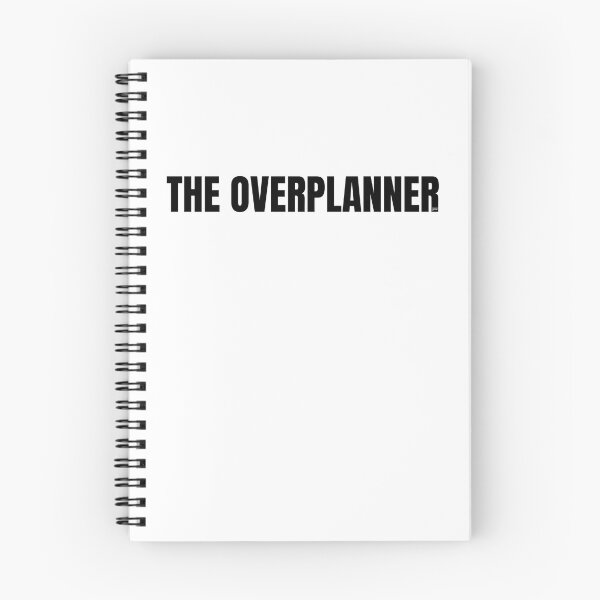 Item preview, The Overplanner – Funny Minimalist Typography designed and sold by Paper Owl Studio.