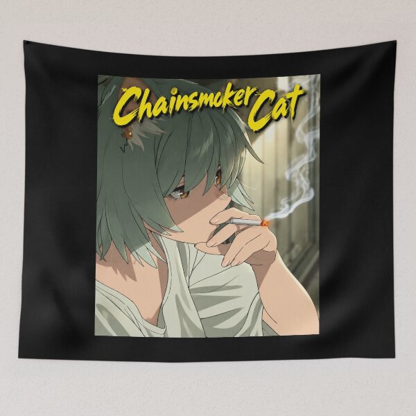 Item preview, Chainsmoker Cat designed and sold by mynarasolwy.