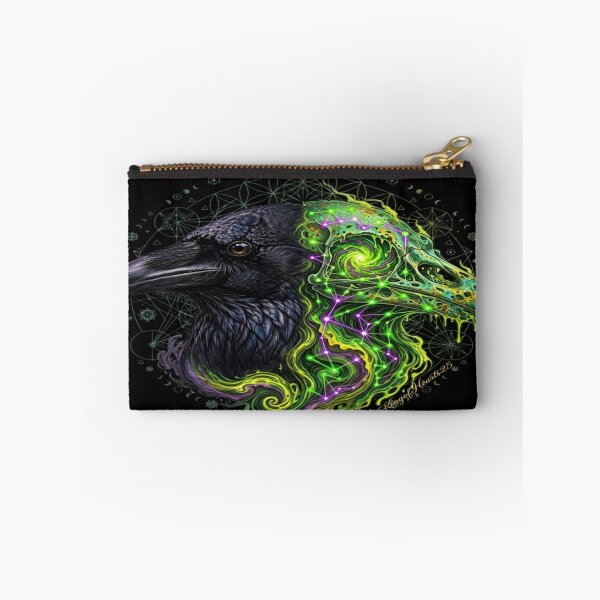 Item preview, Toxic Acid Raven Sacred Geometry - Bio Luminescent Crow Design designed and sold by KingofHearts25.