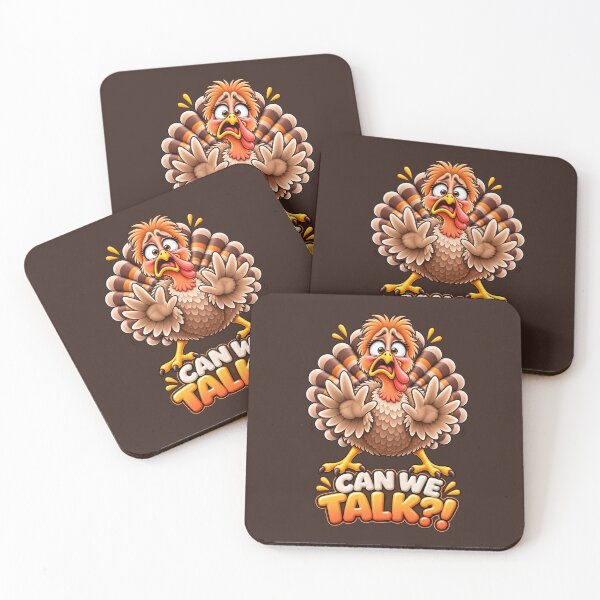 Item preview, Can We Talk?! – Funny Thanksgiving Turkey designed and sold by HO•Designs.