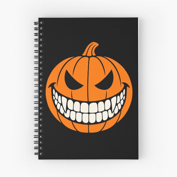 Item preview, Creepy Grinning Pumpkin Face Halloween Jack O Lantern designed and sold by Kladhadredo.