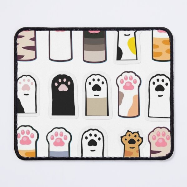 Item preview, Cute Cat Paws Sticker Pack - Kawaii Kitty Paw Pattern designed and sold by FashionDollQtr.