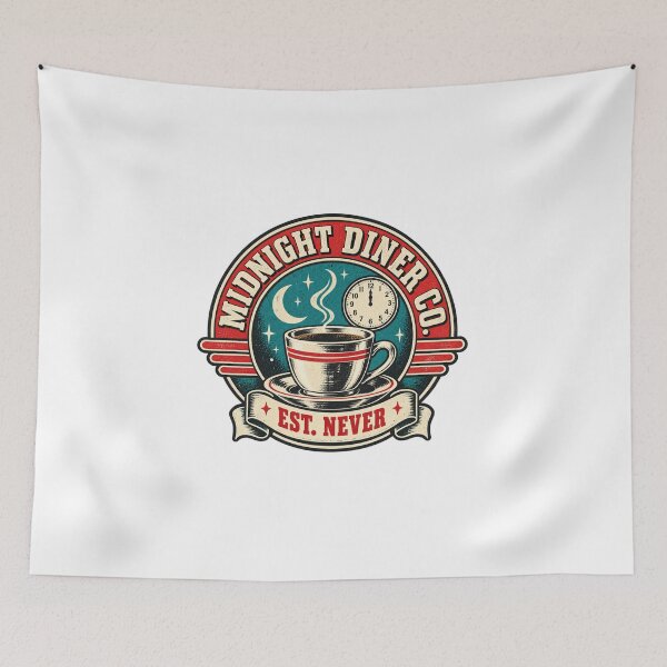 Item preview, Midnight Diner Co. Parody Logo Tee designed and sold by Inkworksbyshery.