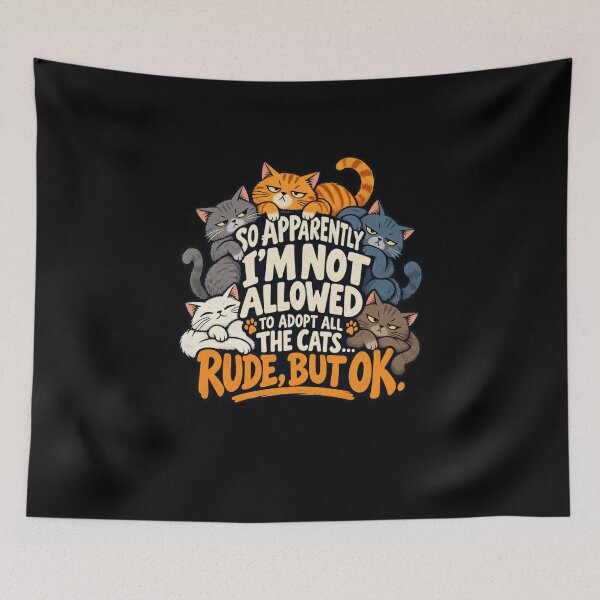 Item preview, Not Allowed To Adopt All The Cats designed and sold by elderberry.