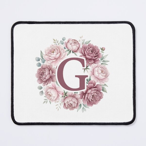 Item preview,  Letter G Pink Peony Floral Monogram designed and sold by ITCHAWAWAA.