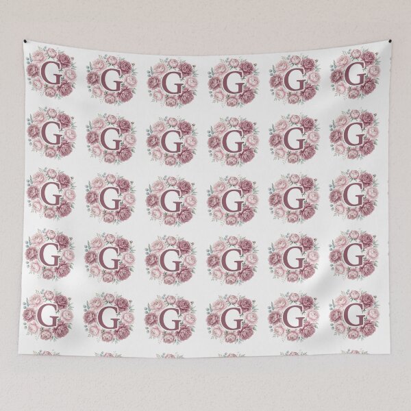 Item preview,  Letter G Pink Peony Floral Monogram designed and sold by ITCHAWAWAA.